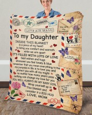 Inside This Blanket Mom To Daughter Fleece Blanket - 50" x 60" aos-coral-fleece-blanket-50x60-lifestyle-front-02a