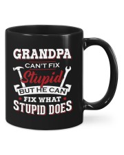 Grandpa Can't Fix Stupid Can Fix Stupid Do To Dad Mugs tile