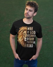 Lion Man of God Husband Daddy Protector Hero Classic T-Shirt apparel-classic-tshirt-lifestyle-front-43