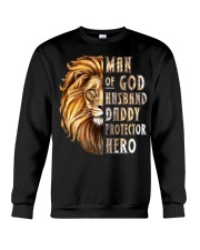 Lion Man of God Husband Daddy Protector Hero Crewneck Sweatshirt tile