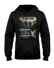 Wherever Your Journey In Life - Deer Dad To Son Hooded Sweatshirt tile