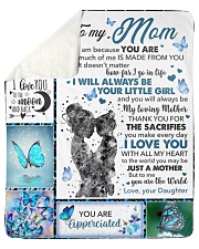 Mom Butterfly You'll Always Be My Loving Mother Sherpa Fleece Blanket tile