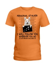 Personal Stalker Corgi Ladies T-Shirt tile