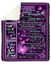 Never Forget That I Love You Dad To Daughter Sherpa Fleece Blanket tile