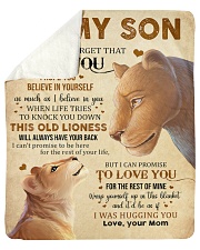 Never Forget That I Love You Lion Mom To Son Sherpa Fleece Blanket tile