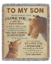 Never Forget That I Love You Lion Mom To Son 50x60 - Woven Blanket tile