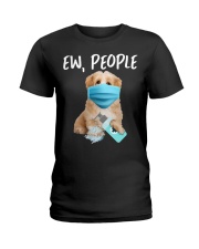 Ew People Dog Wearing A Face Mask Havanese Ladies T-Shirt tile