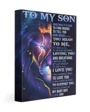 It's Hard To Find Words To Tell U Dad To Son 11x14 Gallery Wrapped Canvas Prints front