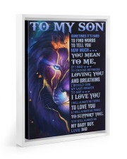 It's Hard To Find Words To Tell U Dad To Son Floating Framed Canvas Prints White tile
