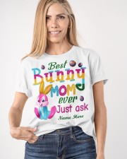 Personalized Best Bunny Mom Ever Easter To Mom Classic T-Shirt apparel-classic-tshirt-lifestyle-front-100