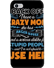 Back Off I Have A Crazy Mom Daughter To Mom Phone Case tile