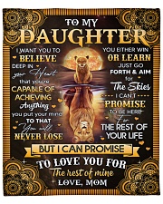 I Want U To Believe In Your Heart Mom To Daughter Fleece Blanket - 50" x 60" front