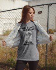 I have plans with my dog Bichon Frise Classic T-Shirt apparel-classic-tshirt-lifestyle-07
