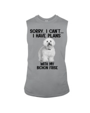 I have plans with my dog Bichon Frise Sleeveless Tee tile