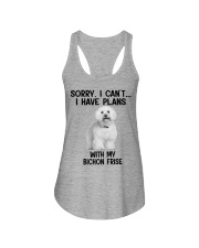I have plans with my dog Bichon Frise Ladies Flowy Tank tile