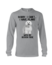 I have plans with my dog Bichon Frise Long Sleeve Tee tile