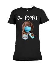 Ew People Dachshund Premium Fit Ladies Tee tile