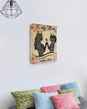 Daughter To Mom I Love U For All Times Custom Name 11x14 Gallery Wrapped Canvas Prints aos-canvas-pgw-11x14-lifestyle-front-02