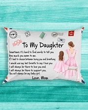 Sometimes It's Hard To Find Words Mom To Daughter Rectangular Pillowcase aos-pillow-rectangle-front-lifestyle-5
