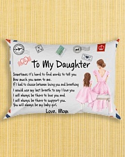 Sometimes It's Hard To Find Words Mom To Daughter Rectangular Pillowcase aos-pillow-rectangle-front-lifestyle-6