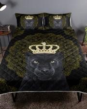 King Panther Art Queen Quilt Bed Set aos-queen-quilt-bed-set-lifestyle-front-01a