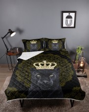 King Panther Art Queen Quilt Bed Set aos-queen-quilt-bed-set-lifestyle-front-02