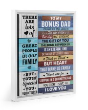 You May Not Have Given Me Daughter To Bonus Dad Floating Framed Canvas Prints White tile