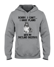 I have plans with my dog Shetland Sheepdog Hooded Sweatshirt tile