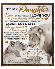 Never Forget That I Love You Mom To Daughter Fleece Blanket - 50" x 60" front