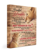 Today Is A Good Day Have Great Day Mom To Daughter 11x14 Gallery Wrapped Canvas Prints front