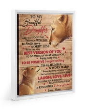 Today Is A Good Day Have Great Day Mom To Daughter Floating Framed Canvas Prints White tile