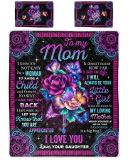 I Know It's Not Easy For A Woman Daughter To Mom Queen Quilt Bed Set front