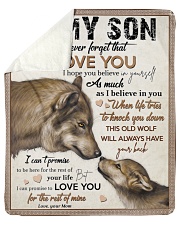 Never Forget That I Love You Mom To Son Sherpa Fleece Blanket tile