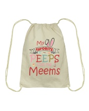 Easter's Day My Favorite Peeps Meems To Grandma Drawstring Bag tile