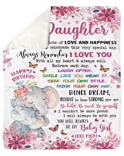 In This Blanket I Am Sending Love Mom To Daughter Sherpa Fleece Blanket tile