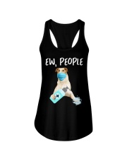 Ew People Dog Wearing A Face Mask Borzoi Ladies Flowy Tank tile