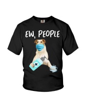 Ew People Dog Wearing A Face Mask Borzoi Youth T-Shirt tile
