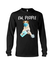 Ew People Dog Wearing A Face Mask Borzoi Long Sleeve Tee tile