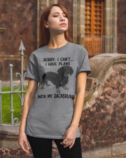 I have plans with my dog Dachshund Classic T-Shirt apparel-classic-tshirt-lifestyle-06