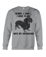 I have plans with my dog Dachshund Crewneck Sweatshirt tile