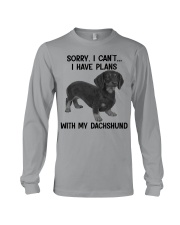 I have plans with my dog Dachshund Long Sleeve Tee tile