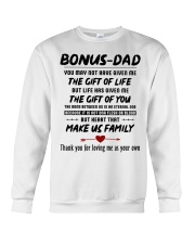 Bonus Dad Thanks For Loving Me As Your Own Crewneck Sweatshirt tile