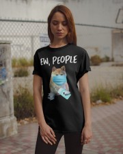 Ew People Dog Wearing A Face Mask akita Classic T-Shirt apparel-classic-tshirt-lifestyle-18