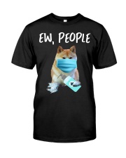 Ew People Dog Wearing A Face Mask akita Premium Fit Mens Tee tile