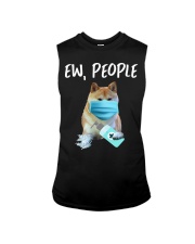 Ew People Dog Wearing A Face Mask akita Sleeveless Tee tile