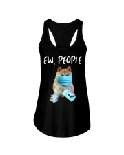 Ew People Dog Wearing A Face Mask akita Ladies Flowy Tank tile
