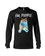 Ew People Dog Wearing A Face Mask akita Long Sleeve Tee tile