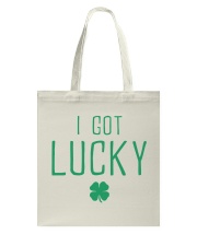 I Got Pregnant Lucky Tote Bag tile