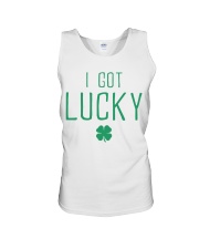 I Got Pregnant Lucky Unisex Tank tile