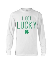 I Got Pregnant Lucky Long Sleeve Tee tile